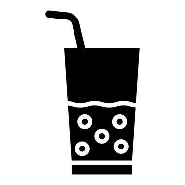 Meyve suyu Vektörü Simgesi Tasarımı Çizimi