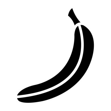 Muz Vektörü Simgesi Tasarım İllüstrasyonu