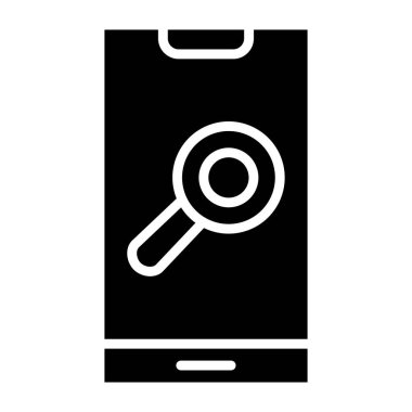 Araştırma Vektörü Simgesi Tasarım İllüstrasyonu