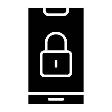 Kilit Vektörü Simgesi Tasarım İllüstrasyonu