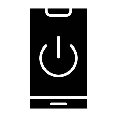 Güç Vektörü Simgesi Tasarım İllüstrasyonu