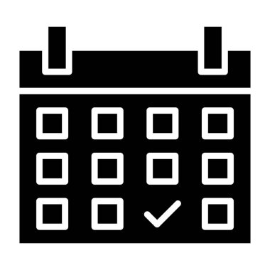 Zamanlama Vektörü Simgesi Tasarım İllüstrasyonu