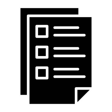 Belge Vektörü Simgesi Tasarım İllüstrasyonu