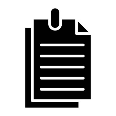 Yapışkan Not Vektör Simgesi Tasarım İllüstrasyonu