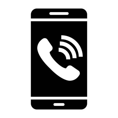 Mobil Arama Vektör Simgesi Tasarım ResmiComment