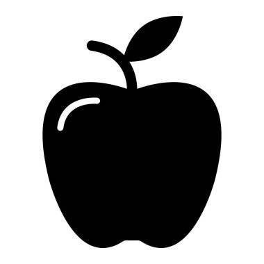 Apple Vektör Simgesi Tasarım İllüstrasyonu