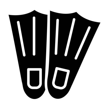 Fins Vektör Simgesi Tasarım İllüstrasyonu