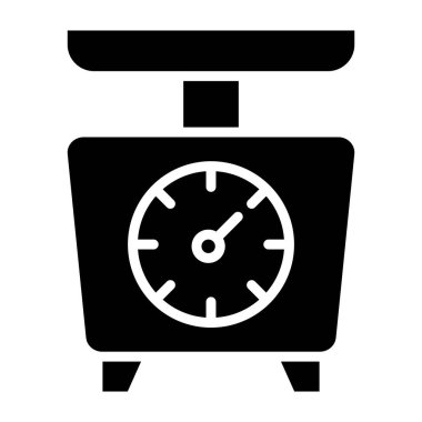 Ağırlık Ölçekli Vektör Simgesi Tasarım İllüstrasyonu