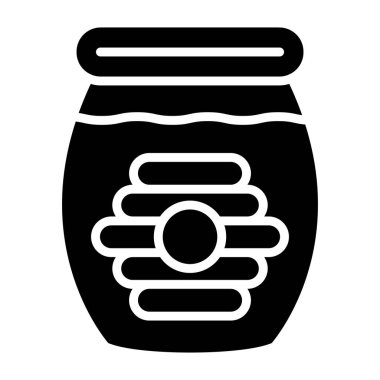 Bal Vektörü Simgesi Tasarım İllüstrasyonu