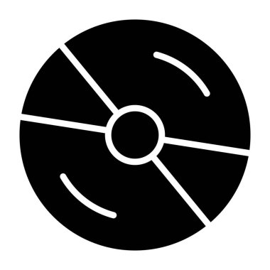 Cd Vektör Simgesi Tasarım İllüstrasyonu