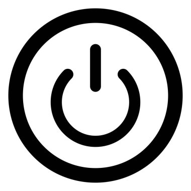 Güç Düğmesi Vektör Simgesi Tasarım İllüstrasyonu