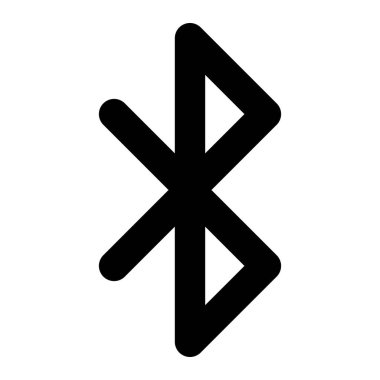 Bluetooth Vektör Simgesi Tasarım İllüstrasyonu