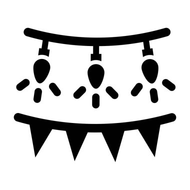 Dekorasyon Vektörü Simgesi Tasarım İllüstrasyonu