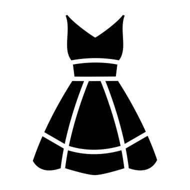Elbise Vektörü Simgesi Tasarım İllüstrasyonu