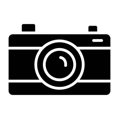 Kamera Vektörü Simgesi Tasarım İllüstrasyonu
