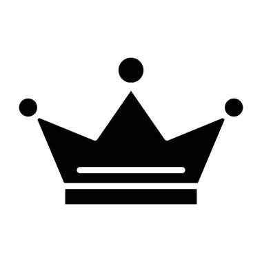 Crown Vektör Simgesi Tasarım İllüstrasyonu