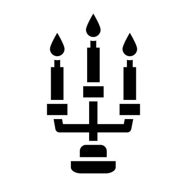 Mum Vektörü Simgesi Tasarım İllüstrasyonu