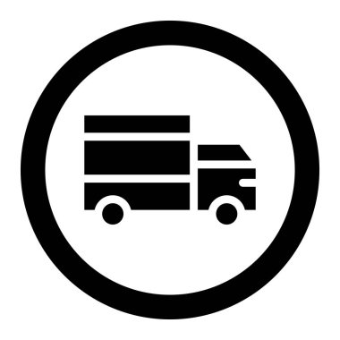 Kamyon Vektörü simgesi tasarımı illüstrasyonu