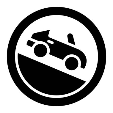 Eğim Vektörü Simgesi Tasarım İllüstrasyonu