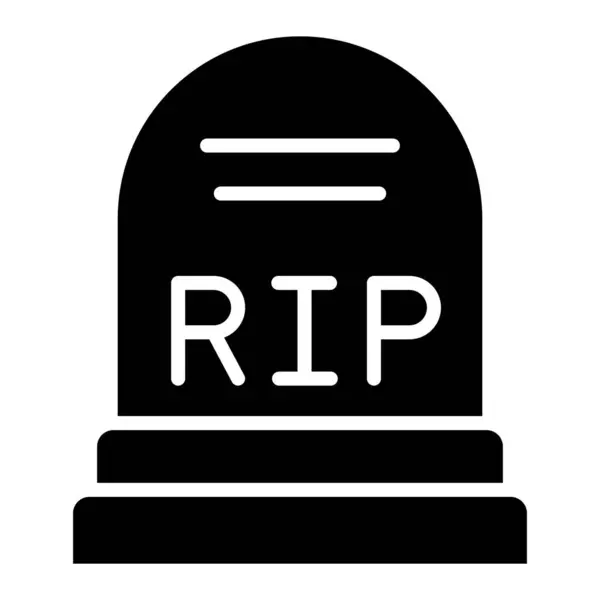 Cementery Vektör Simgesi Tasarım İllüstrasyonu