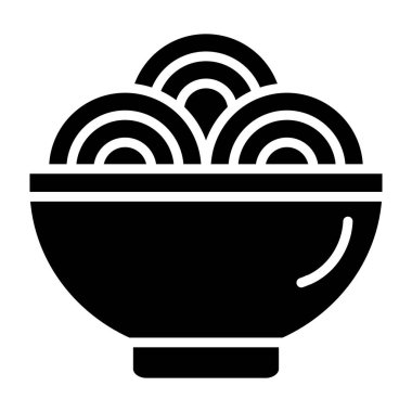 Spagetti Vektör Simgesi Tasarım İllüstrasyonu