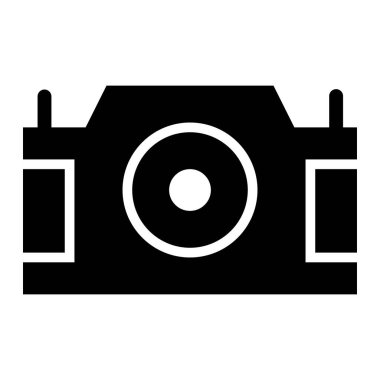 Kamera Vektörü Simgesi Tasarım İllüstrasyonu