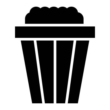 Atıştırmalık Vektör Simgesi Tasarım Çizimi