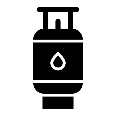 Kamp Gaz Vektörü Simgesi Tasarım İllüstrasyonu