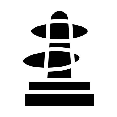 Halka Vektörü Simgesi Tasarım İllüstrasyonu