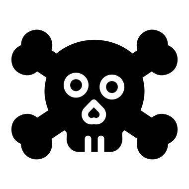 Kurukafa Vektörü Simgesi Tasarım İllüstrasyonu