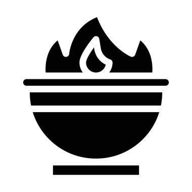 Kazan Vektörü Simgesi Tasarım İllüstrasyonu