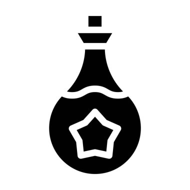 İksir Vektörü Simgesi Tasarım İllüstrasyonu