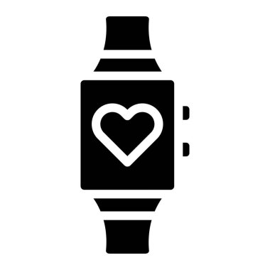 Akıllı saat Vektör Simgesi Tasarım İllüstrasyonu