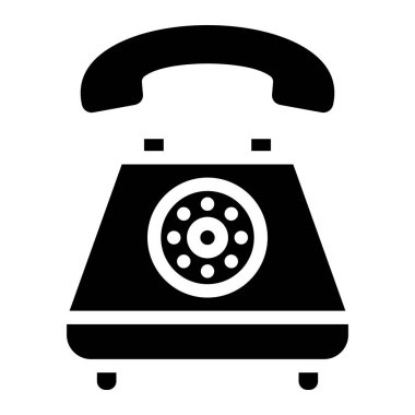Telefon Vektörü Simgesi Tasarım İllüstrasyonu