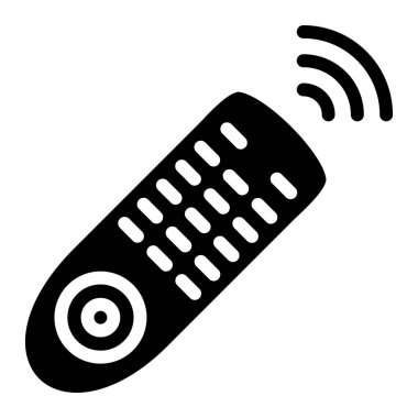 Uzaktan Denetim Vektör Simgesi Tasarım İllüstrasyonu