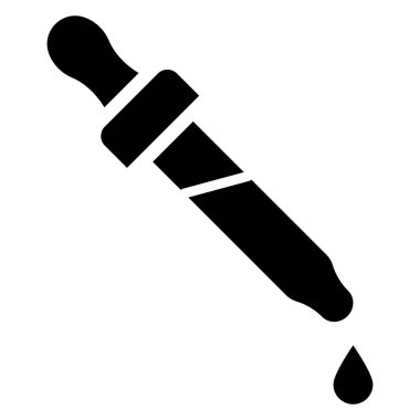 Göz damlası Vektör Simgesi Tasarım Çizimi