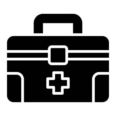 İlk Yardım Kiti Vektör Simgesi Tasarım İllüstrasyonu