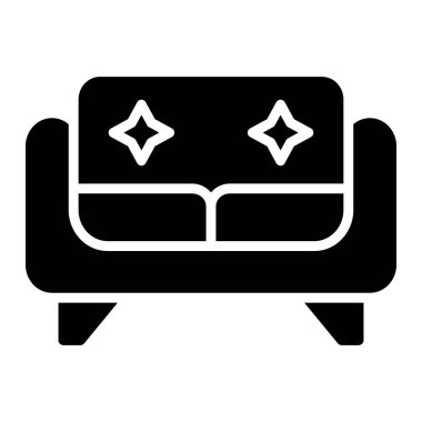 Koltuk Vektörü Simgesi Tasarım İllüstrasyonu