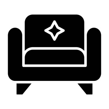 Kol Koltuğu Vektörü Simgesi Tasarım İllüstrasyonu