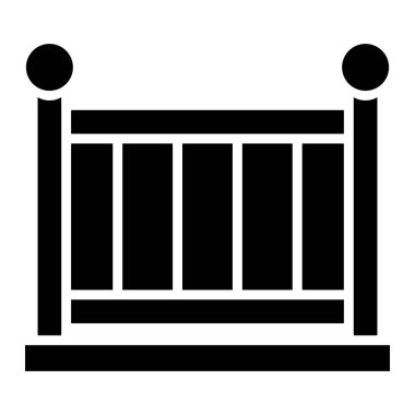 Bebek Beşiği Vektör Simgesi Tasarım İllüstrasyonu