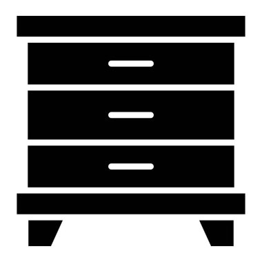 Kabine Vektörü Simgesi Tasarım İllüstrasyonu