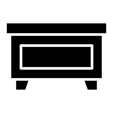 Masa Vektörü Simgesi Tasarım İllüstrasyonu