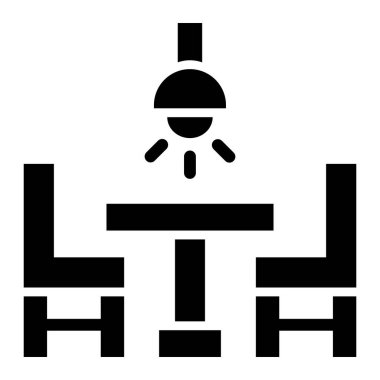 Yemek Masası Vektörü Simgesi Tasarım ResmiComment