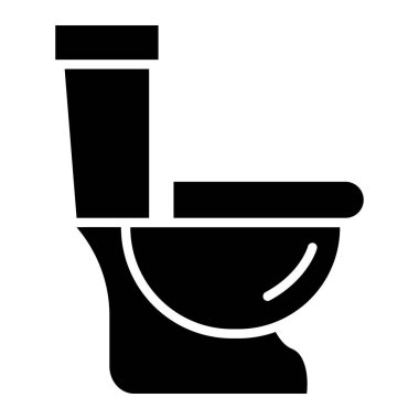 Tuvalet Vektörü Simgesi Tasarımı Çizimi