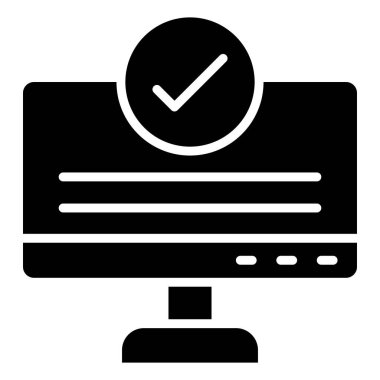 Vektör Simgesi Tasarım İllüstrasyonu Denetleniyor