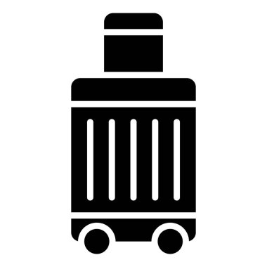 Bagaj Vektörü Simgesi Tasarım İllüstrasyonu