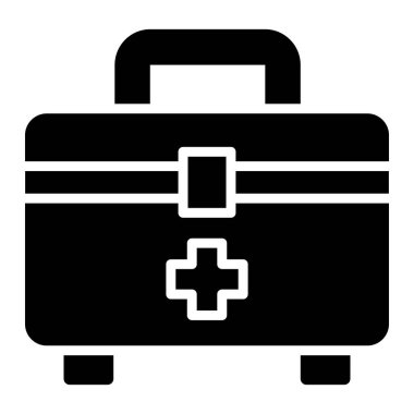 Acil Durum Kit Vektör Simgesi Tasarım Çizimi