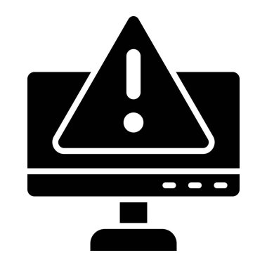 Tehlike Vektörü Simgesi Tasarım İllüstrasyonu