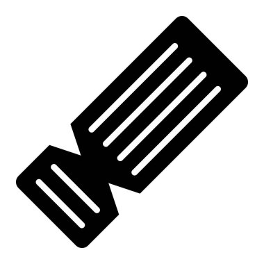 Bilet Vektörü Simgesi Tasarım İllüstrasyonu