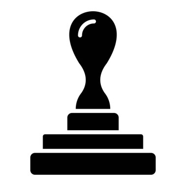 Lastik Damga Vektör Simgesi Tasarım İllüstrasyonu